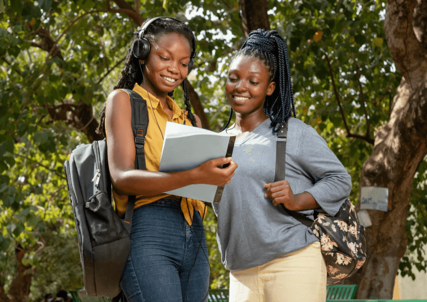 Student with laptop